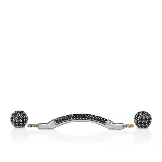 Chambelink Strass – Shoe Jewelry – Metal and Strass – Black Gun Chambelink Strass – Shoe Jewelry – Metal and Strass – Black Gun