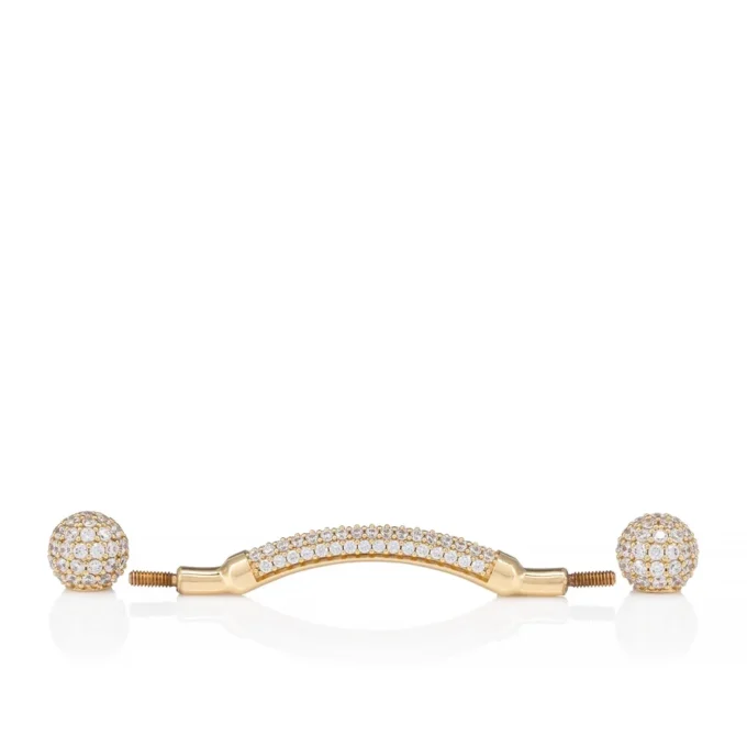 Chambelink Strass – Shoe Jewelry – Metal and Strass – Gold Chambelink Strass – Shoe Jewelry – Metal and Strass – Gold