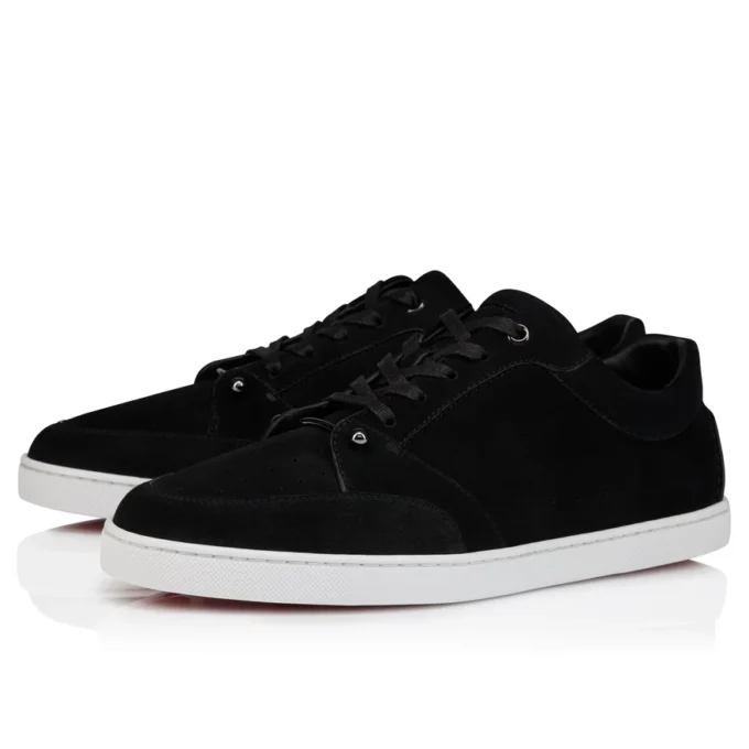 Chambelisneak – Sneakers – Reversed Calf Leather – Black – Men