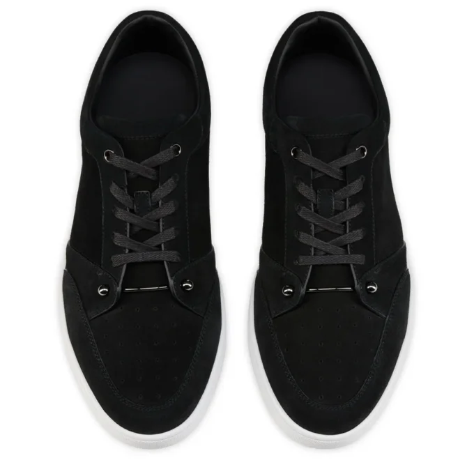 Chambelisneak – Sneakers – Reversed Calf Leather – Black – Men