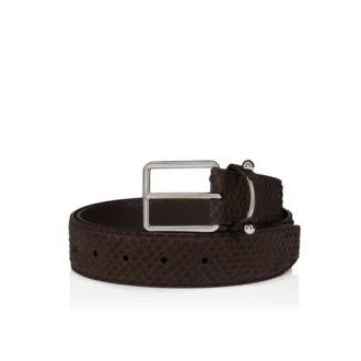 Chambeliss – Belt – Nubuck Python Leather – Cafa