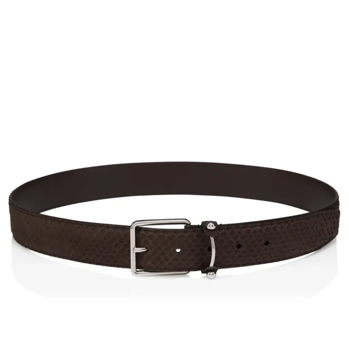 Chambeliss – Belt – Nubuck Python Leather – Cafa