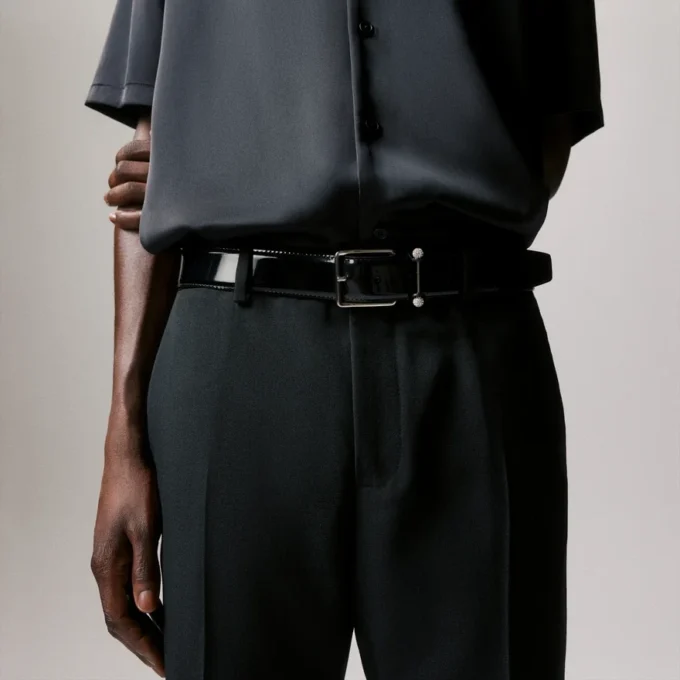 Chambeliss – Belt – Patent Leather and Night Strass – Black Chambeliss – Belt – Patent Leather and Night Strass – Black