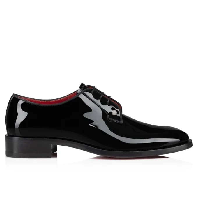 Chambeliss Night Strass – Derbies – Patent Calf Leather and Piercing – Black – Men Chambeliss Night Strass – Derbies – Patent Calf Leather and Piercing – Black – Men