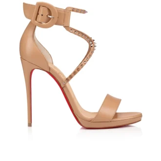 Choca Lux – 120 Mm Sandals – Kid Leather – Blush – Women