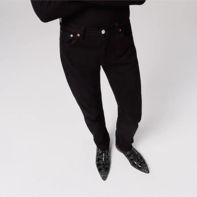 Circus Booty Perla – Boots – Suede Leather and Strass, Patent Calf Leather – Black – Men