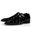 Circus – Oxfords – Patent Calf Leather – Black – Men
