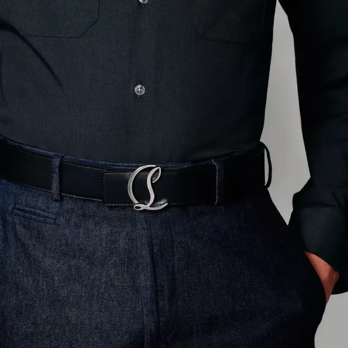 Cl Logo – Belt – Calf Leather – Black