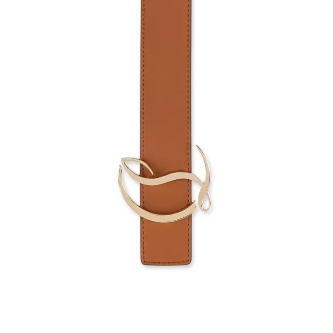 Cl Logo – Belt – Calf Leather – Brown