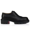 College – Oxfords – Waxed Calf Leather – Black – Men