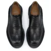 College – Oxfords – Waxed Calf Leather – Black – Men