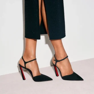 Condora Riviera – 100 Mm Pumps – Veau Velours – Black – Women