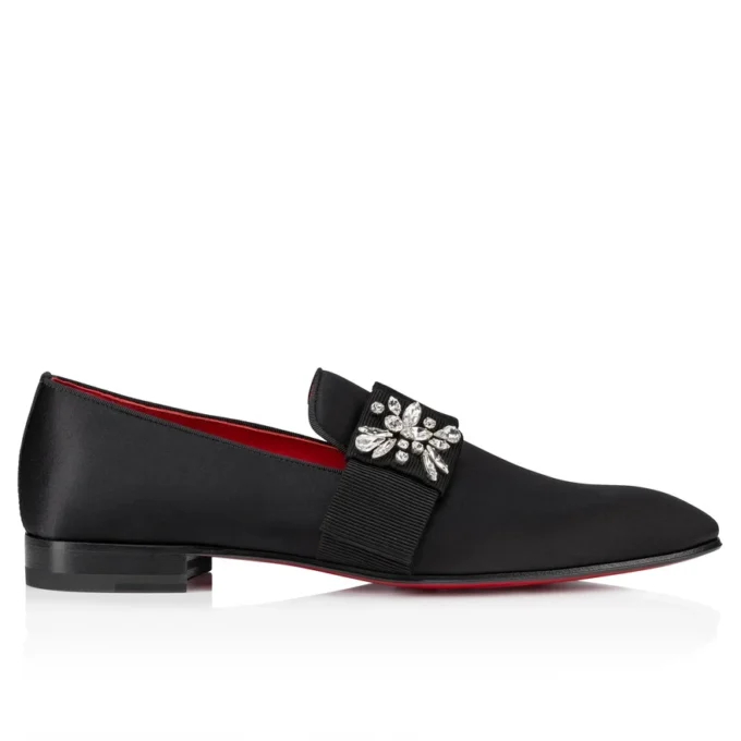 Dandelion Red Carpet – Mocassins – Crepe Satin – Black – Men