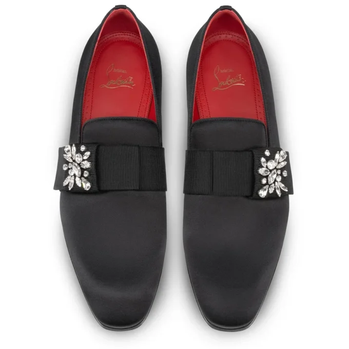 Dandelion Red Carpet – Mocassins – Crepe Satin – Black – Men