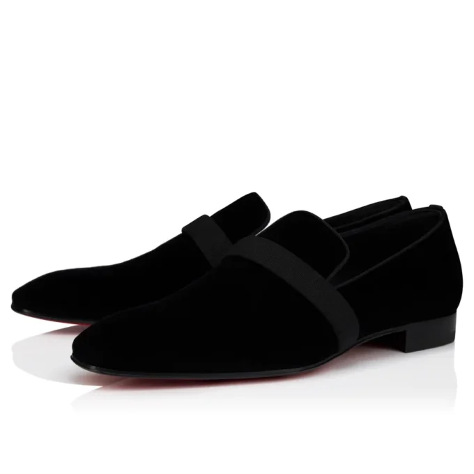 Dandydeco – Loafers – Velvet – Black – Men
