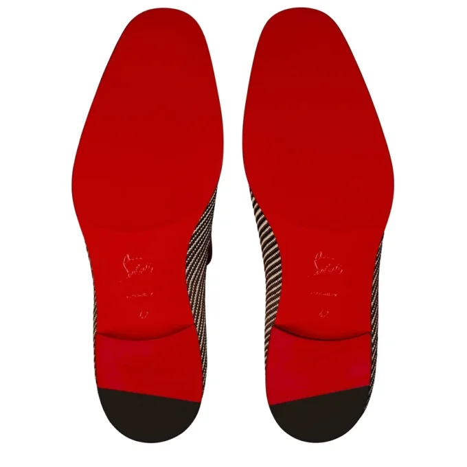 Danny Flex – Loafers – Calf Leather and Twile Weave – White and Brown – Men