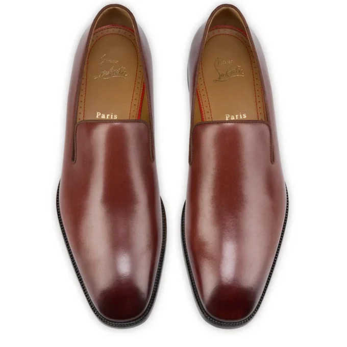 Danny Flex – Loafers – Shiny Calf Leather – Cuoio – Men