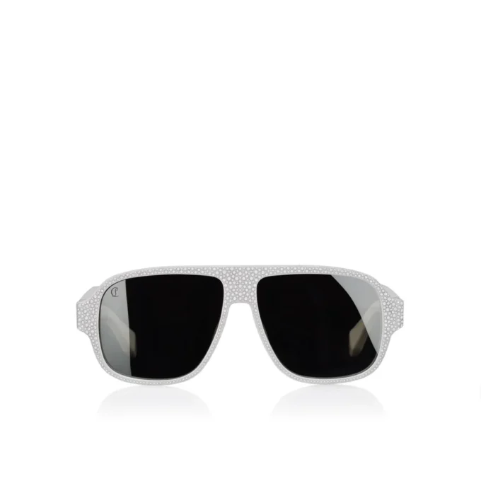 Diamond Roller Lb0032 – Sunglasses – Acetate – White Smoke