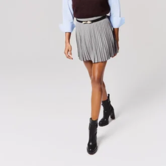 Dianouchette Lug – 100 Mm Low Boots – Waxed Calf Leather – Black – Women