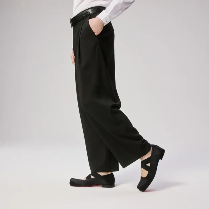 Diopic – Ballerinas – Crepe Satin – Black – Men