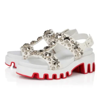 Duni Extazza – Sandals – Lamb Nappa Leather – Bianco – Women