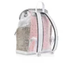 Explorafunk – Backpack – Calf Leather, Glitter and Suede – White