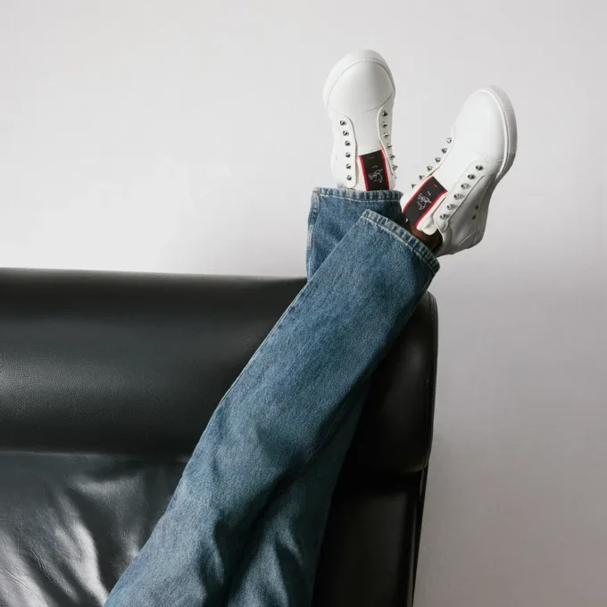 F.A.V Fique a Vontade – Slip-On Sneakers – Calf Leather – White – Men