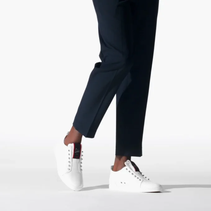 F.A.V Fique a Vontade – Slip-On Sneakers – Calf Leather – White – Men