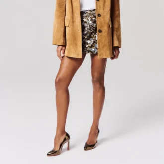 Fannylove – 100 Mm Pumps – Laminated Calf Leather – Bronzo – Women