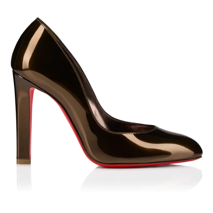 Fannylove – 100 Mm Pumps – Laminated Calf Leather – Bronzo – Women Fannylove – 100 Mm Pumps – Laminated Calf Leather – Bronzo – Women