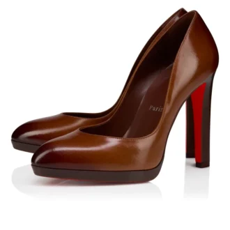 Fannylove Alta – 120 Mm Pumps – Patinated Calf Leather – Dark Carmine – Women