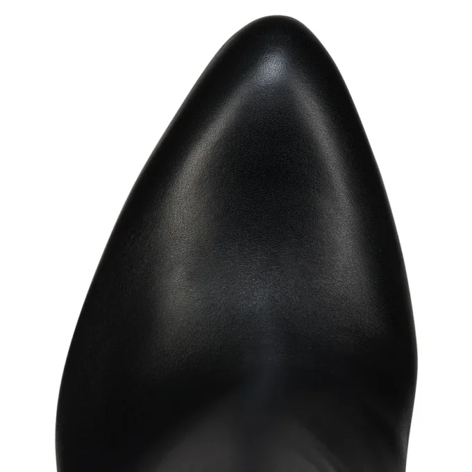 Fannylove Booty – 120 Mm Low Boots – Calf Leather – Black – Women