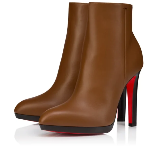 Fannylove Booty – 120 Mm Low Boots – Calf Leather – Cuoio – Women Fannylove Booty – 120 Mm Low Boots – Calf Leather – Cuoio – Women