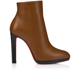 Fannylove Booty – 120 Mm Low Boots – Calf Leather – Cuoio – Women