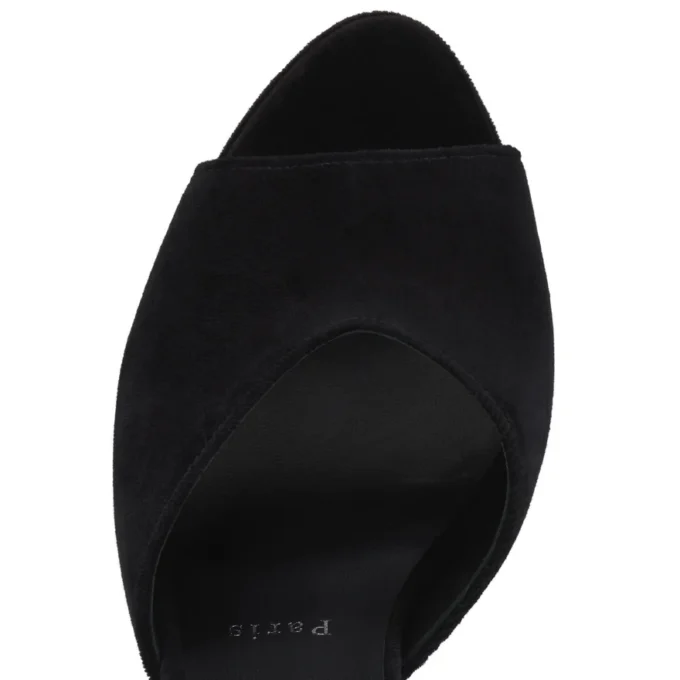 Farfa Luna – 120 Mm Strappy Sandals – Velvet – Black – Women