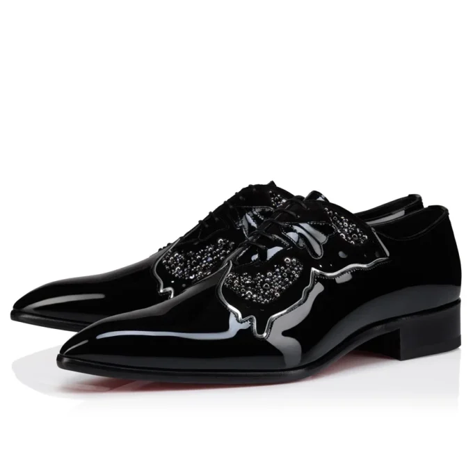 Farfarock – Oxfords – Patent Calf Leather and Veau Velours – Black – Men Farfarock – Oxfords – Patent Calf Leather and Veau Velours – Black – Men