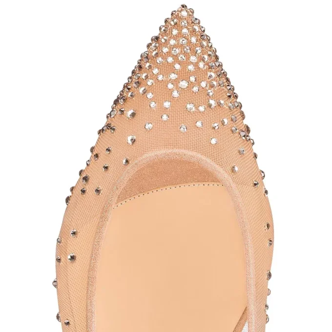 Follies Strass – Ballerinas – Mesh, Suede Calf and Strass – Light Silk – Women Follies Strass – Ballerinas – Mesh, Suede Calf and Strass – Light Silk – Women