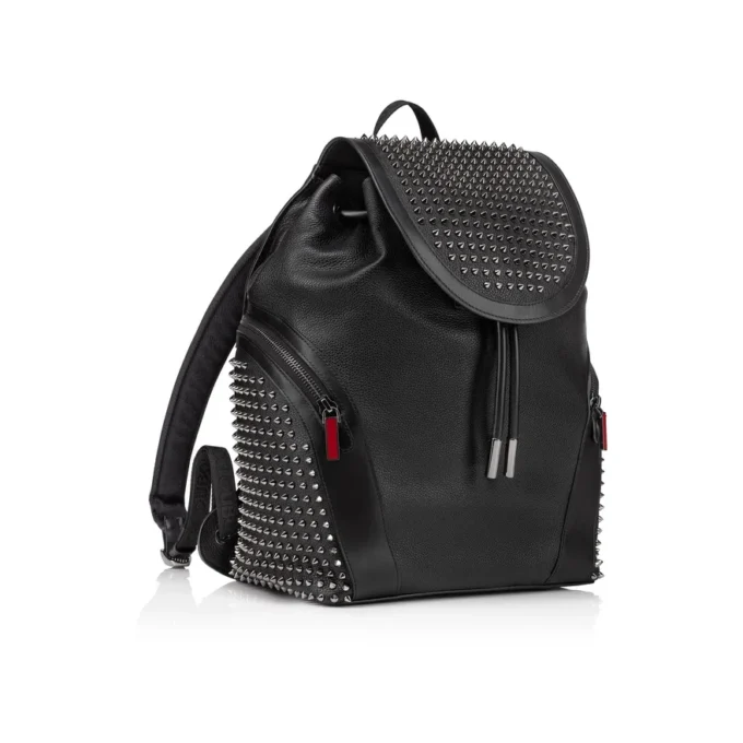 Funky – Backpack – Calf Leather and Spikes – Black