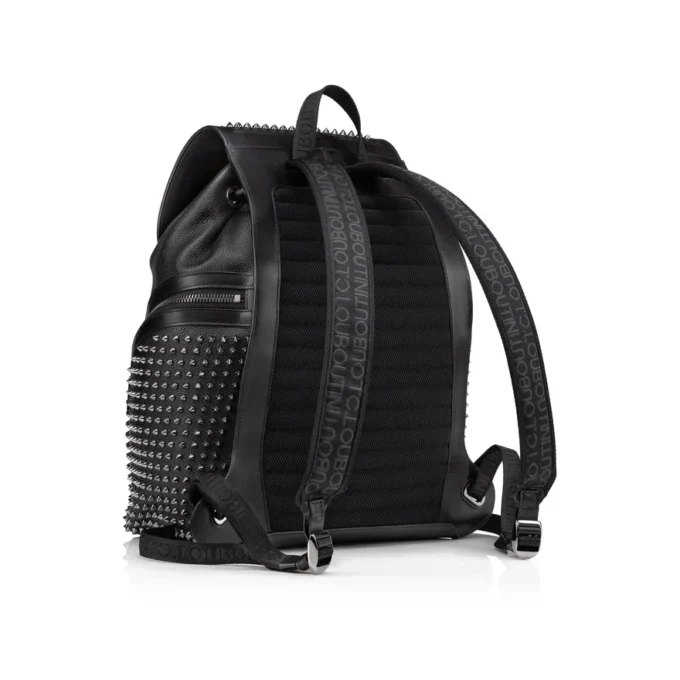 Funky – Backpack – Calf Leather and Spikes – Black