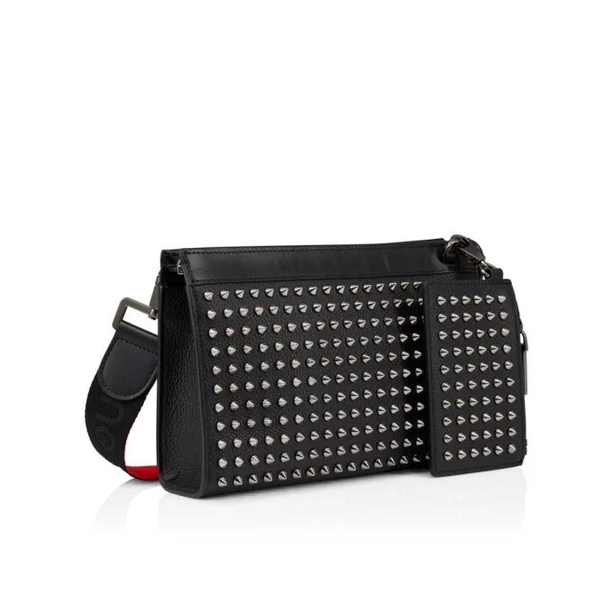 Funky – Crossbody Bag – Grained Calf Leather and Spikes – Black Funky – Crossbody Bag – Grained Calf Leather and Spikes – Black