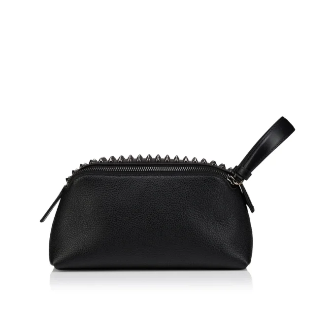Funky – Pouch – Calf Leather and Spikes – Black