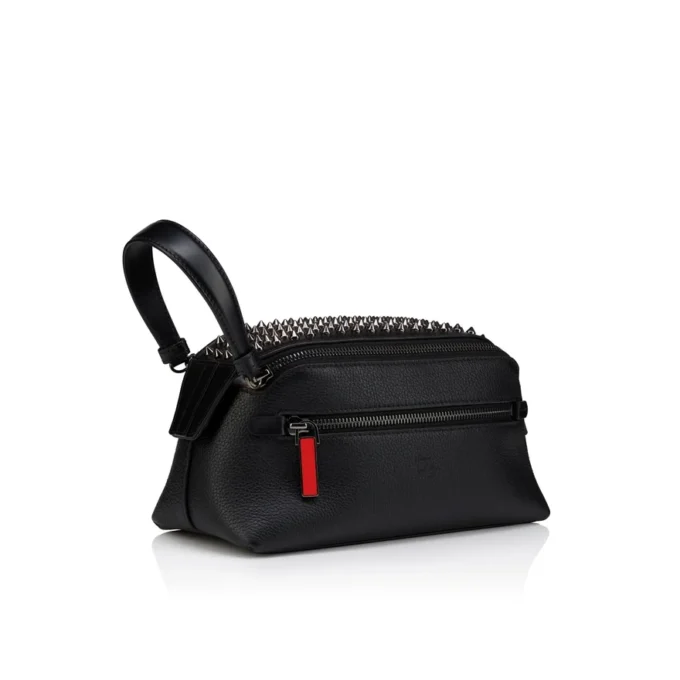 Funky – Pouch – Calf Leather and Spikes – Black