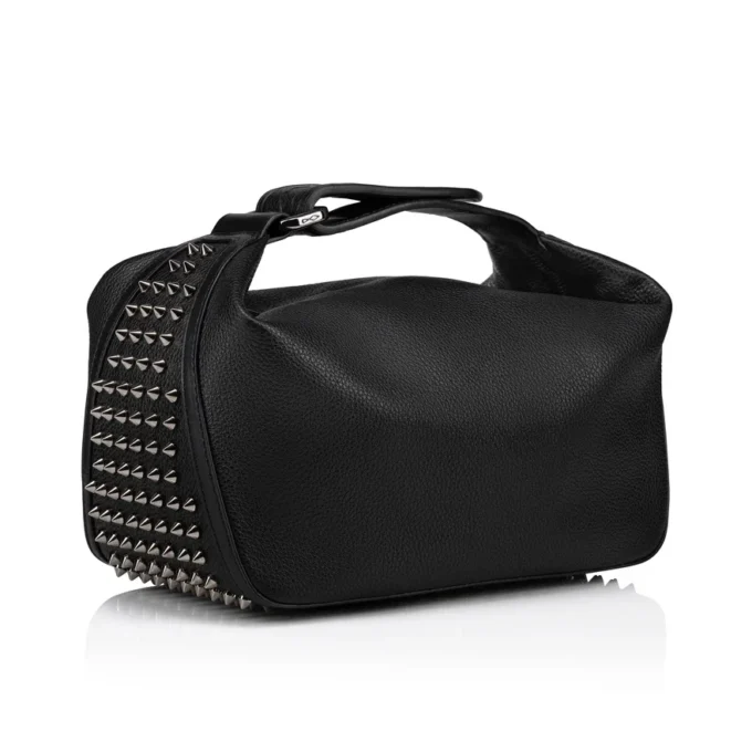 Funky – Pouch – Calf Leather and Spikes – Black