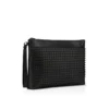 Funky – Pouch – Grained Calf Leather and Spikes – Black