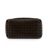 Funky – Pouch – Reversed Calf Leather and Spikes – Cafe