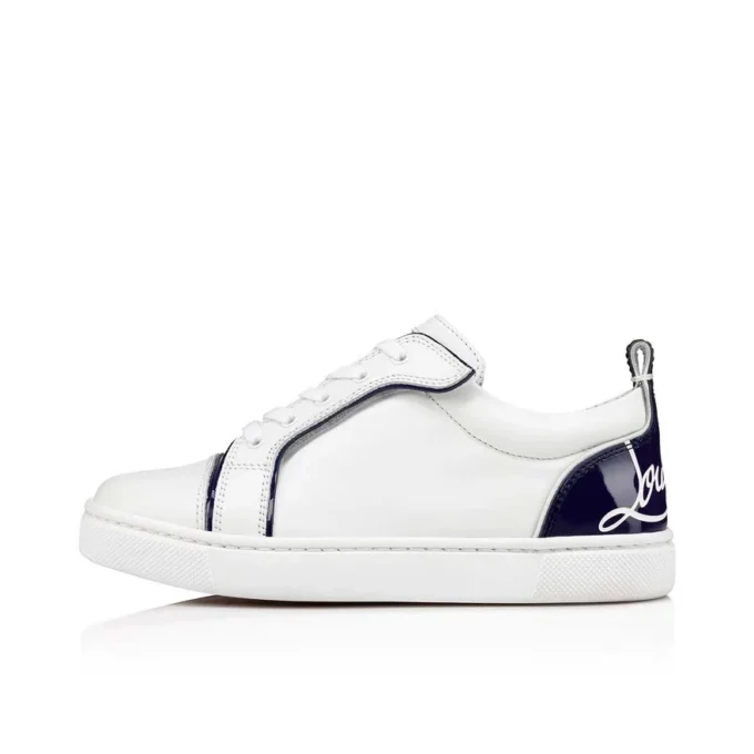 Funnyto – Low-Top Sneakers – Calf Leather – Blue – Kids