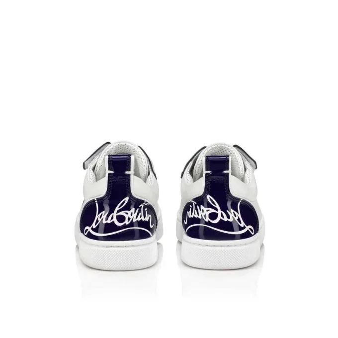 Funnyto – Low-Top Sneakers – Calf Leather – Blue – Kids