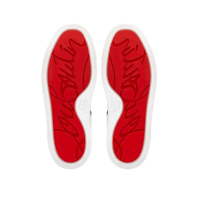 Funnyto – Low-Top Sneakers – Calf Leather – Blue – Kids