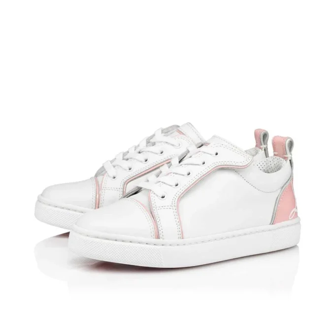 Funnyto – Low-Top Sneakers – Calf Leather – Rosy – Kids