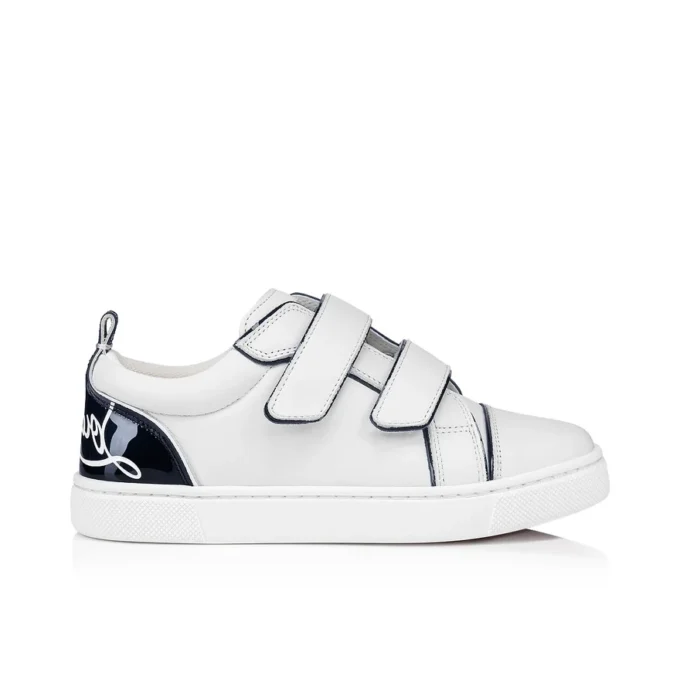 Funnyto Scratch – Sneakers – Patent Calf Leather – Bianco – Kids Funnyto Scratch – Sneakers – Patent Calf Leather – Bianco – Kids